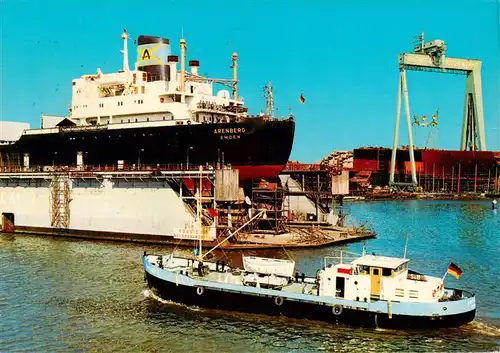 AK / Ansichtskarte 73905242 Emden__Ostfriesland Hafen Werftbetrieb