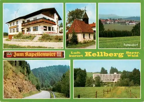 AK / Ansichtskarte  Kellberg_Thyrnau_Passau Gasthof Zum Kapellenwirt Kapelle Fattendorf Strasse