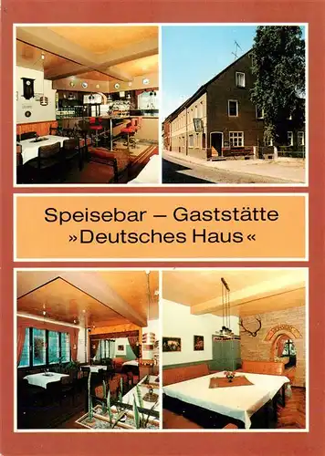 AK / Ansichtskarte  Dahme_Mark Speisebar Gaststaette Deutsches Haus Gastraeume