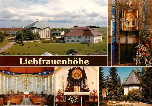 AK / Ansichtskarte  Rottenburg_Neckar Kroenungskirche Liebfrauenhoehe Inneres Altar Kapelle