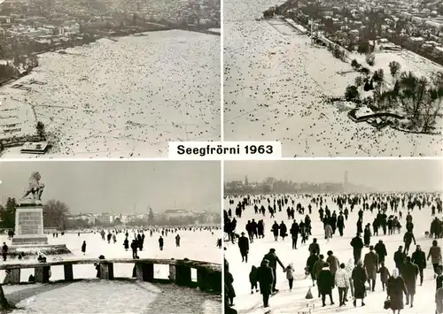 AK / Ansichtskarte  Zuerich__ZH Seegfroerni 1963 Teilansichten