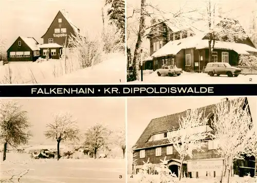 AK / Ansichtskarte  Falkenhain_Altenberg_Erzgebirge Waldidylle Cafe Zugspitze HO Hotel Erzgebirgsbaude Teilansicht FDGB Erholungsheim Falkenhorst