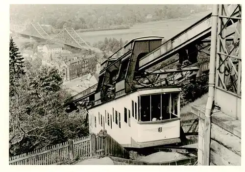 AK / Ansichtskarte  Dresden_Elbe Schwebeseilbahn