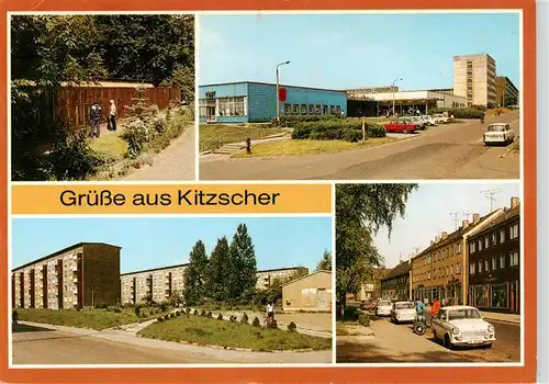 AK / Ansichtskarte  Kitzscher Kleintierzoo Trageser Strasse Neubaugebiet August Bebel Strasse