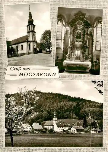 AK / Ansichtskarte  Moosbronn_Gaggenau Kirche Inneres Panorama