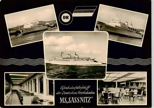 AK / Ansichtskarte  Faehre MS SAssNITZ Eifenbahnfaehre