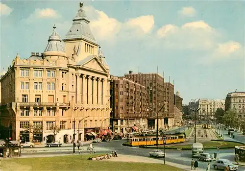 AK / Ansichtskarte  Strassenbahn_Tramway-- Budapest Deak ter