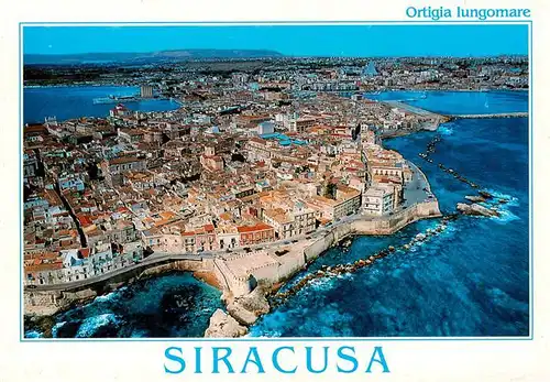 AK / Ansichtskarte  Siracusa_Syrakus_Sicilia Fliegeraufnahme