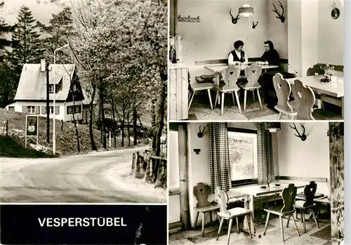 AK / Ansichtskarte 73905390 Schoenfeld_Dippoldiswalde_Osterzgebirge OT Oberpoebel Vesperstuebel Gastraeume