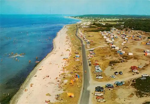 AK / Ansichtskarte  Fjellerup Strandpartie Fliegeraufnahme