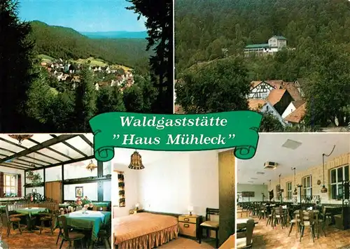 AK / Ansichtskarte  Iggelbach Gaststaette Haus Muehleck Gastraeume Zimmer Panorama