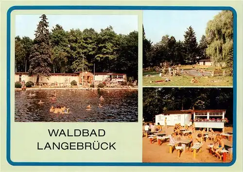 AK / Ansichtskarte  Langebrueck_Dresden Waldbad Liegewiese