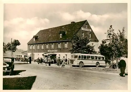 AK / Ansichtskarte  Zinnwald-Georgenfeld_Erzgebirge_Sachsen Speisegaststaette Grenzsteinhof