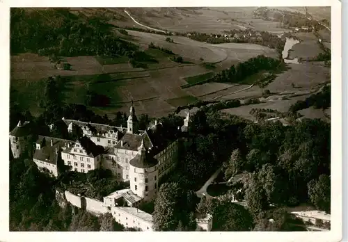 AK / Ansichtskarte  Langenburg_Wuerttemberg Schloss Langenburg Fliegeraufnahme