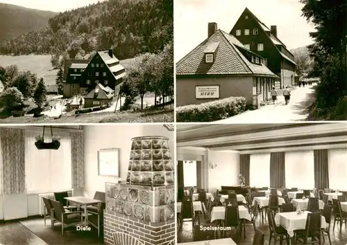 AK / Ansichtskarte 73905608 Rehefeld-Zaunhaus_Altenberg FDGB Erholungsheim Aufbau Diele Speiseraum