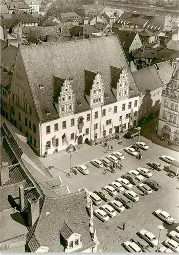 AK / Ansichtskarte  Meissen_Elbe_Sachsen Markt und Rathaus Fliegeraufnahme