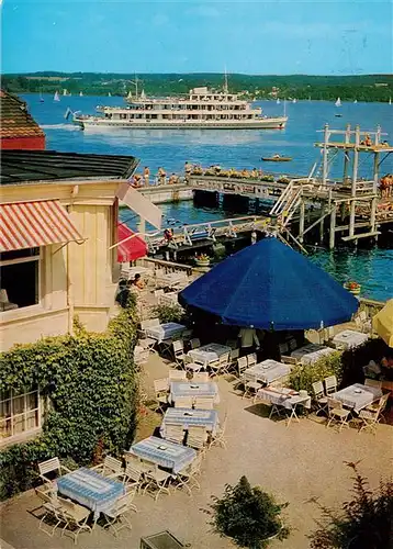 AK / Ansichtskarte  Starnberg_Starnbergersee Undosa Bad mit Seerestaurant