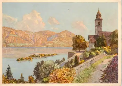 AK / Ansichtskarte  Ronco_sopra_Ascona_Locarno_TI Motiv Kuenstlerkarte