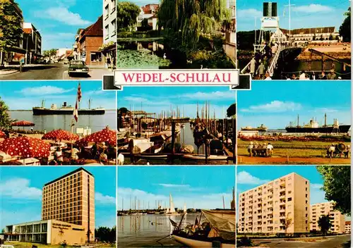 AK / Ansichtskarte 73905710 Schulau_Wedel Orts und Teilansichten Hafenpartien