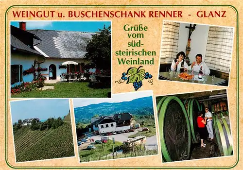 AK / Ansichtskarte  Leutschach Weingut Buschenschank Gaststube Weinkeller Panorama