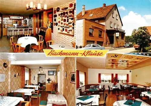 AK / Ansichtskarte 73905758 Zierenberg Bachmann Klause Gast und Pensionshaus Gastraeume Bar