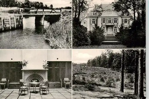 AK / Ansichtskarte  Vierhoefen__Winsen_Heide Haus Schnede Kaminzimmer Panorama Bruecke