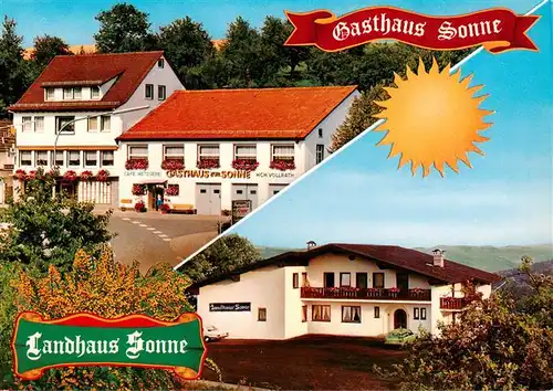 AK / Ansichtskarte  Winterkasten_Lindenfels Gasthaus Sonne Landhaus Sonne