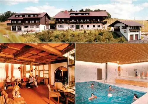 AK / Ansichtskarte  Thurmansbang Ferienland Dreiburgensee Hotel Traxenberger Gastraum Hallenbad