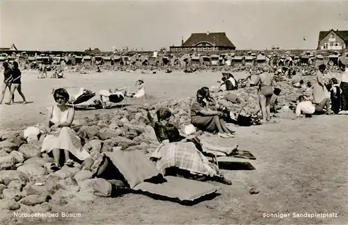 AK / Ansichtskarte  Buesum_Nordseebad Sonniger Sandspielplatz