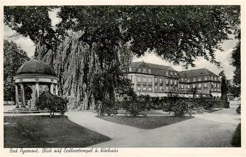 AK / Ansichtskarte  Bad_Pyrmont Blick auf Erdbeertempel und Kurhaus