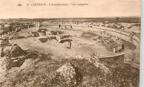 AK / Ansichtskarte  Carthage__Karthago_Carthago_Tunesie Amphitheatre Vue complete