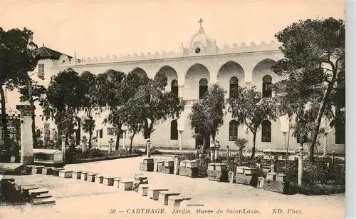 AK / Ansichtskarte  Carthage__Karthago_Carthago_Tunesie Jardin Musee de Saint Louis