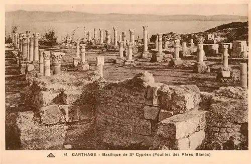 AK / Ansichtskarte  Carthage__Karthago_Carthago_Tunesie Basilique de St Cyprian