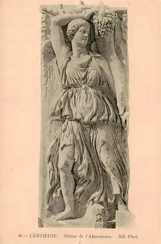 AK / Ansichtskarte 73905883 Carthage__Karthago_Carthago_Tunesie Statue de l'Abondance