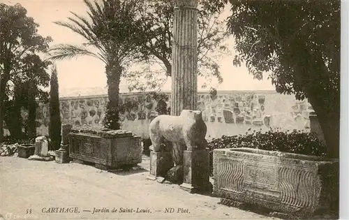 AK / Ansichtskarte  Carthage__Karthago_Carthago_Tunesie Jardin de Saint Louis