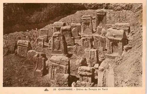 AK / Ansichtskarte  Carthage__Karthago_Carthago_Tunesie Steles du Temple de Tanit