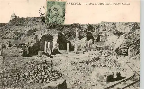 AK / Ansichtskarte 73905916 Carthage__Karthago_Carthago_Tunesie Collines de Saint Louis vue des Fouilles