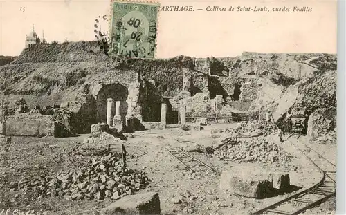 AK / Ansichtskarte  Carthage__Karthago_Carthago_Tunesie Collines de Saint Louis vue des Fouilles