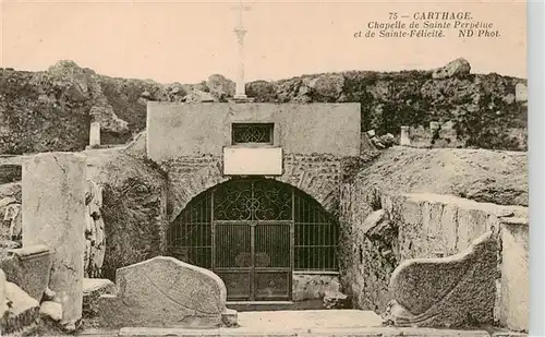 AK / Ansichtskarte 73905917 Carthage__Karthago_Carthago_Tunesie Chapelle de Sainte Perpetue et de Sainte Felicite