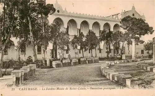 AK / Ansichtskarte  Carthage__Karthago_Carthago_Tunesie Le Jardin Musee de Saint Louis Ossuaires punique