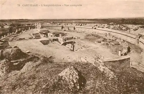 AK / Ansichtskarte 73905923 Carthage__Karthago_Carthago_Tunesie Amphitheatre Vue complete
