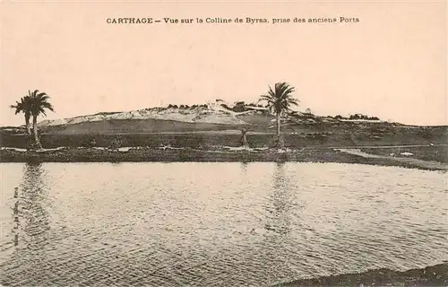 AK / Ansichtskarte 73905929 Carthage__Karthago_Carthago_Tunesie Vue sur la Colline de Byrsa prise des anciens Ports