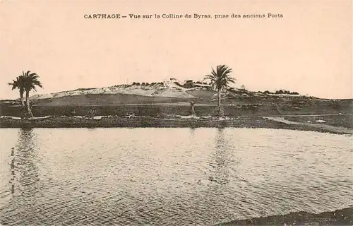 AK / Ansichtskarte  Carthage__Karthago_Carthago_Tunesie Vue sur la Colline de Byrsa prise des anciens Ports