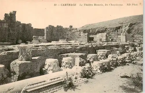 AK / Ansichtskarte 73905936 Carthage__Karthago_Carthago_Tunesie Le Theatre Romain les Chapiteaux