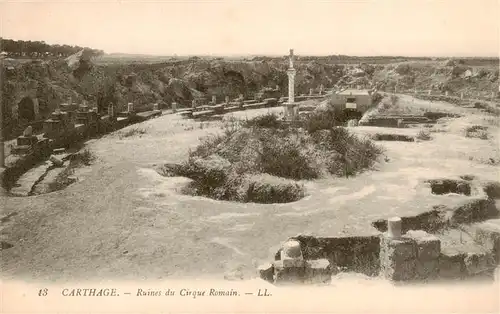 AK / Ansichtskarte 73905946 Carthage__Karthago_Carthago_Tunesie Ruines du Cirque Romain