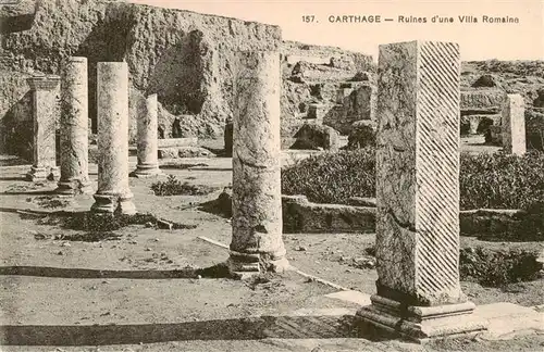 AK / Ansichtskarte  Carthage__Karthago_Carthago_Tunesie Ruines dune Villa Romaine