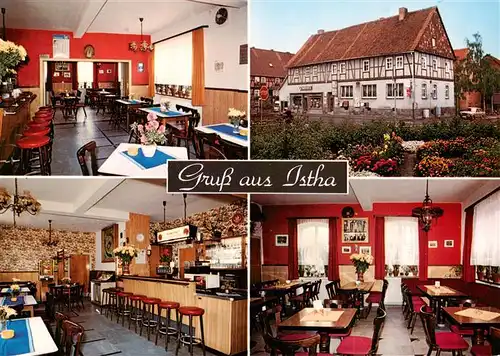 AK / Ansichtskarte  Istha Gasthaus Zum goldenen Stern Gastraeume Fachwerkhaus