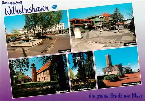AK / Ansichtskarte 73906003 Wilhelmshaven Theaterplatz Grenzstrasse Kniphausen Adalbertstrasse Seewasseraquarium