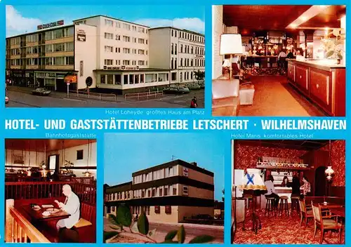 AK / Ansichtskarte  Wilhelmshaven Hotel Loheyde Gastraeume Bar Theke