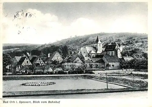 AK / Ansichtskarte  Bad_Orb Blick vom Bahnhof